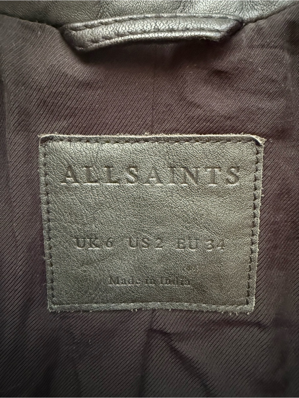 All Saints moto jacket NEW - Picture 9 of 9